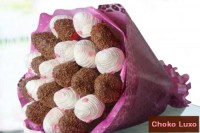 Buquê de morango com chocolate
